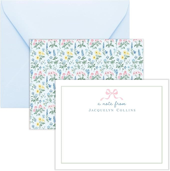 Co - Personalized Floral Note Cards | Cottagecore Stationery Paper | Cottagecore Notecards | Cott... | Amazon (US)