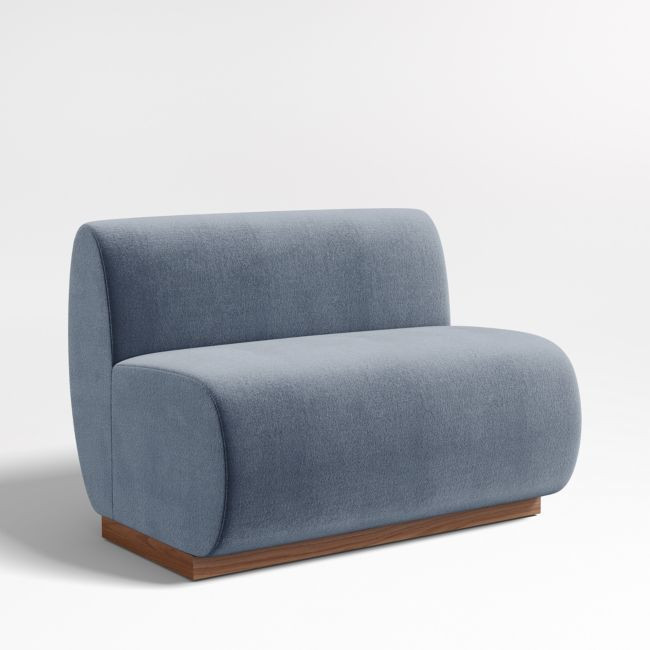 Leandro Slate Grey Dining Banquette Bench | Crate & Barrel