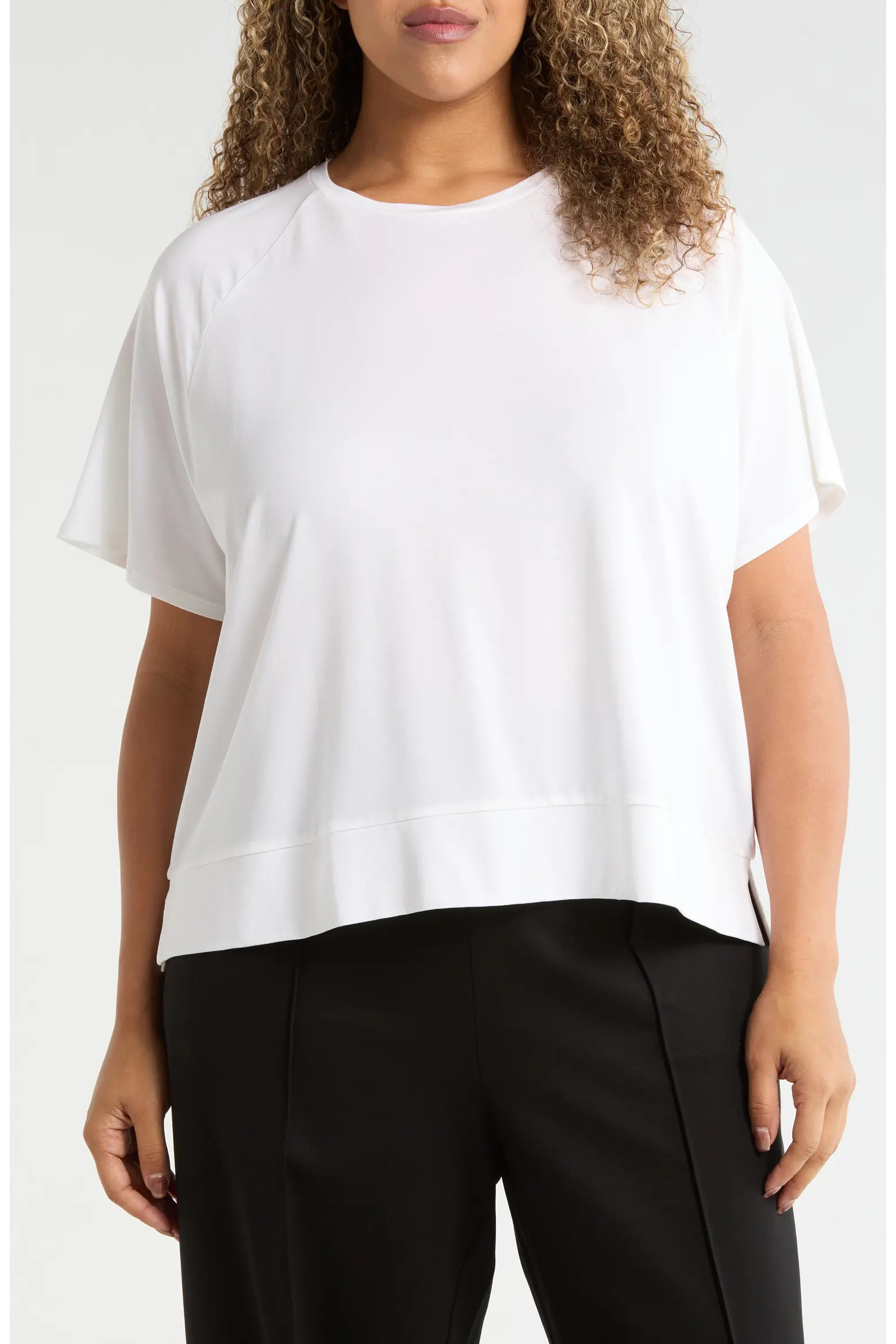 Short Raglan Sleeve Crewneck T-Shirt (Women) | Nordstrom | Nordstrom