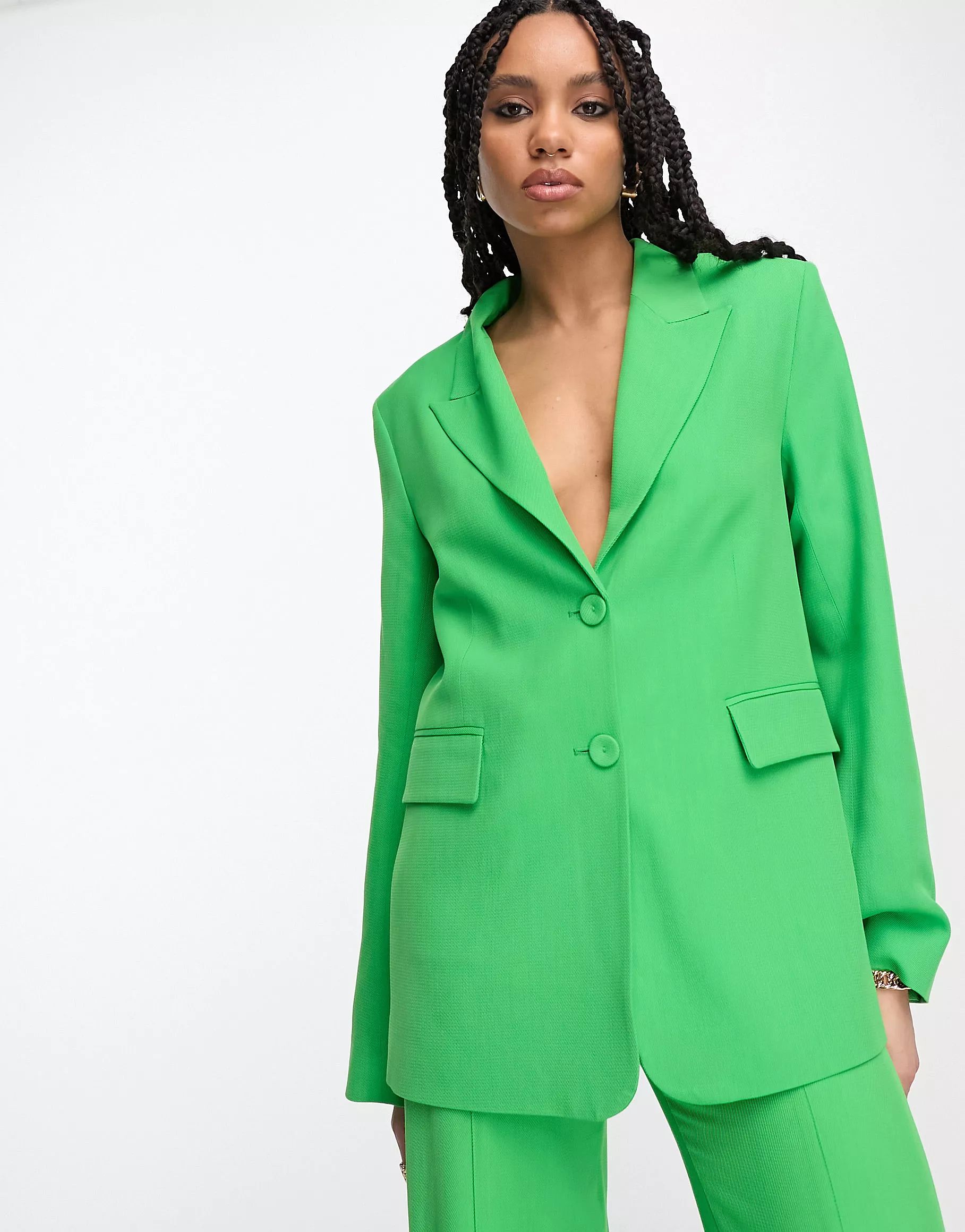 & Other Stories wool blend blazer in bright green - part of a set | ASOS | ASOS (Global)