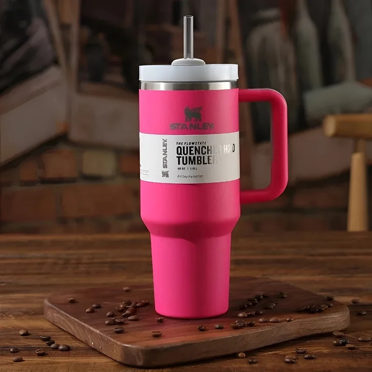 Stanley 40 oz Stainless Steel H2.0 Flowstate Quencher Tumbler-Cosmo Pink Valentine's Day - Walmar... | Walmart (US)