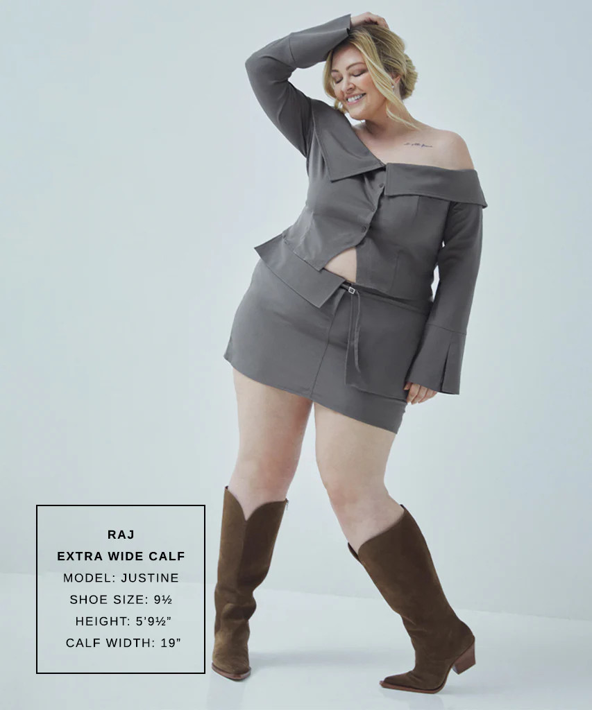 Raj Extra Wide Calf Brown Suede Boots | Suede Wide Calf Boots | DolceVita.com