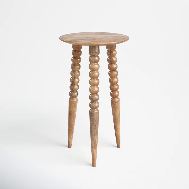 Lessing Solid Wood Top Three Leg End Table | Wayfair North America