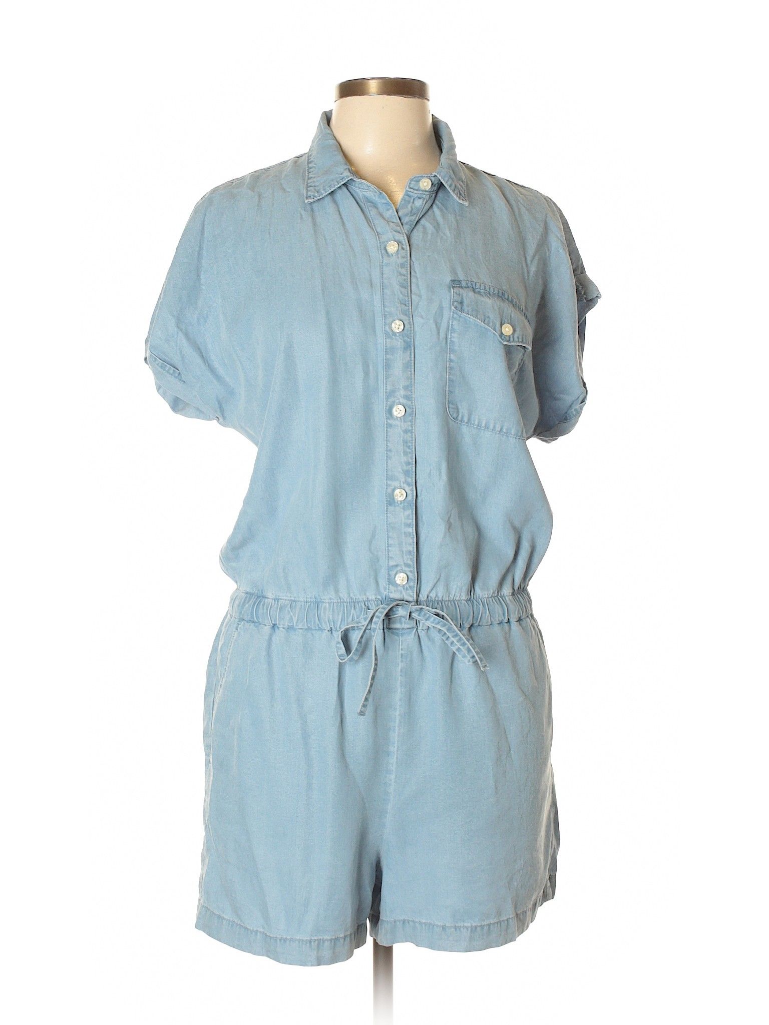 Gap Romper Size 8: Light Blue Women's Dresses - 42657040 | thredUP