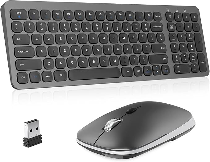 cimetech Wireless Keyboard and Mouse Combo, Compact Full Size Wireless Keyboard and Mouse Set Les... | Amazon (US)