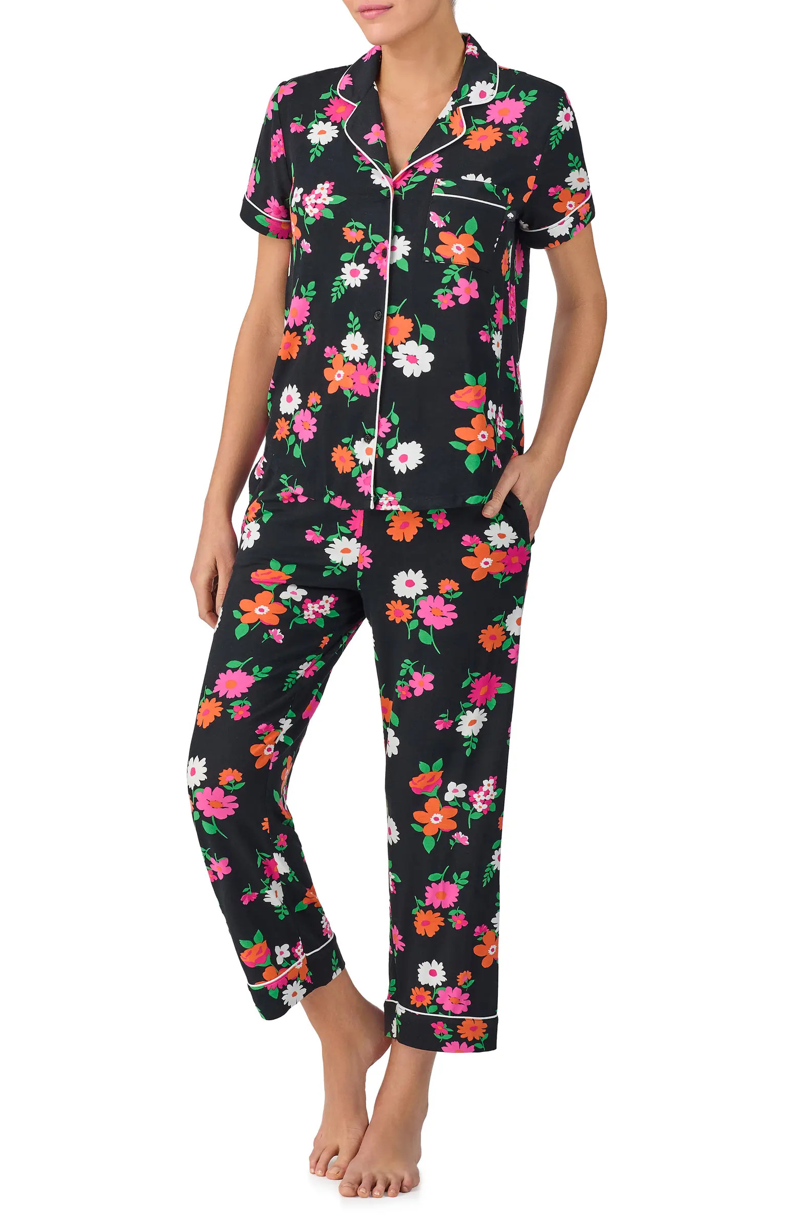 Kate Spade New York print crop pajamas | Nordstrom | Nordstrom
