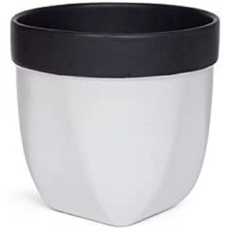 Hosley 4.7 inch, Black & White Ceramic Grower Versa Pot | Walmart (US)