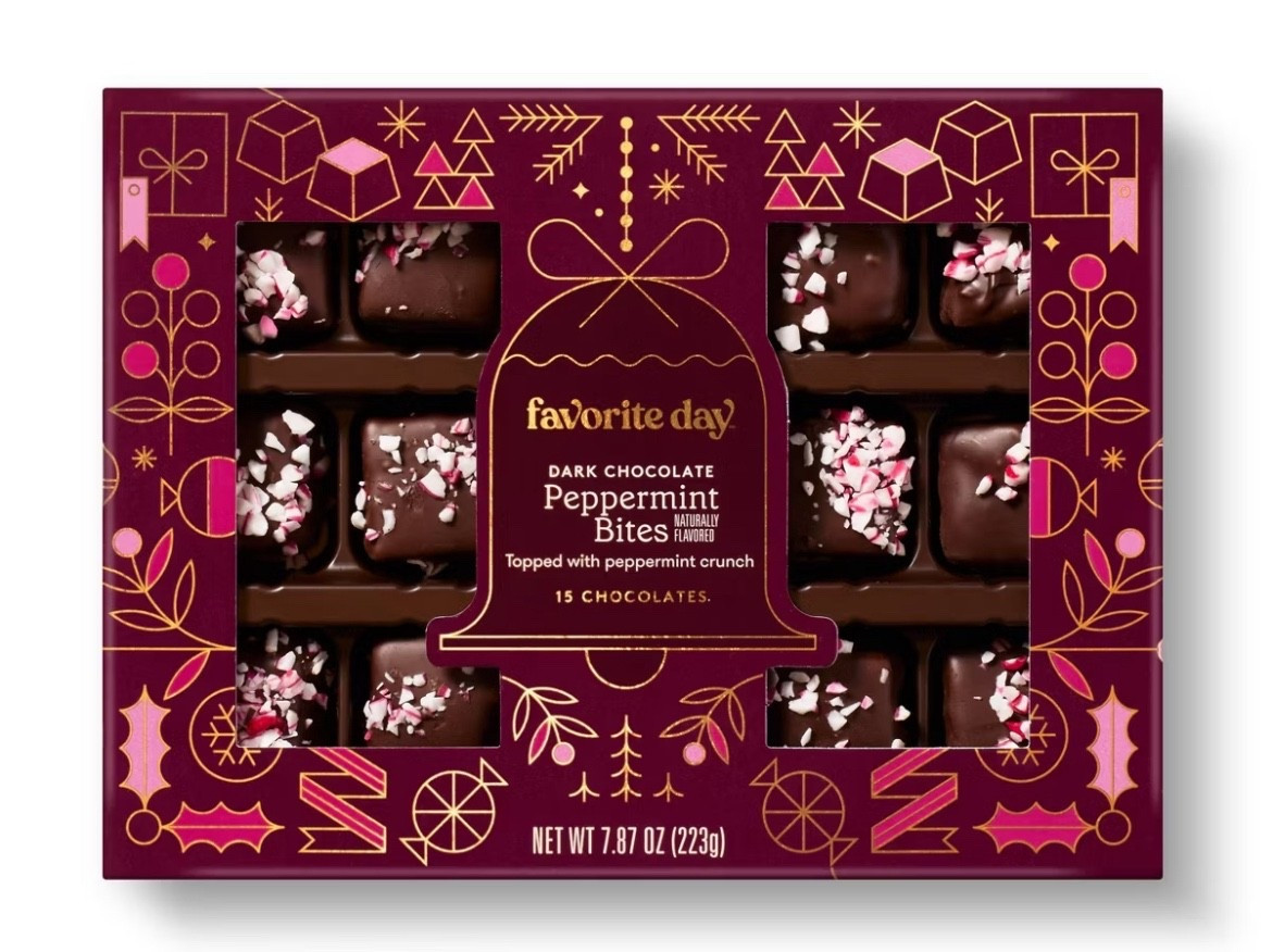 If anyone happens to be looking for an easy last minute idea for anyone, this Peppermint Dark Chocolate Truffle Giftbox from Target 🎯 is definitely worth grabbing! These chocolates are simply delicious, and will make anyone happy. Only $10 - and it looks like it’s straight from a chocolatier 🍫 

#LTKHoliday #LTKGiftGuide #LTKSaleAlert