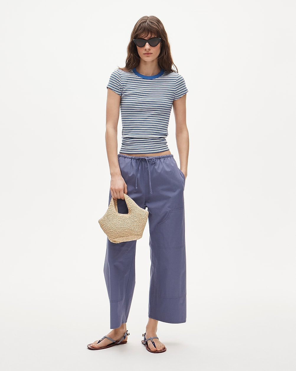 Luna pant in cotton poplin | J. Crew US
