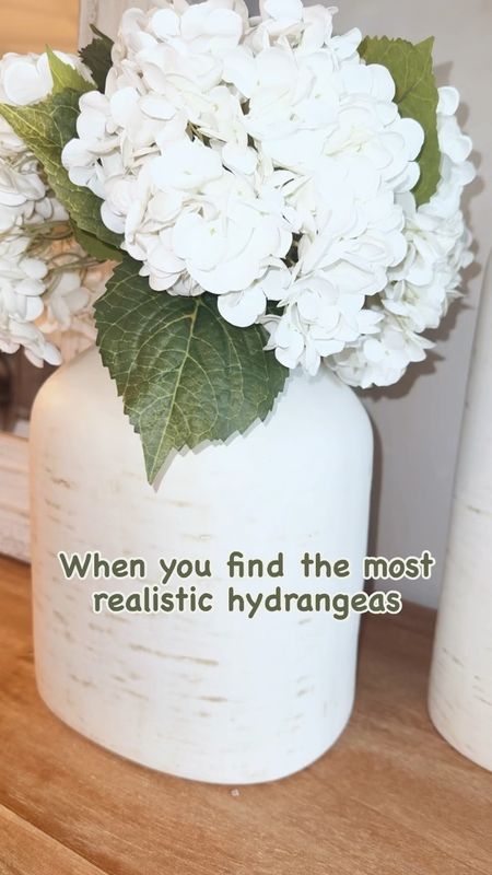 You won’t believe the low prices on everything seen here. The hydrangeas are beautiful they look real, not your typical faux flower at all! The vases are all under $30 each! I loved them so much I ordered more 🌷

#LTKfamily #LTKSeasonal #LTKhome