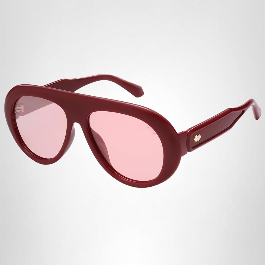SOJOS Trendy Oversized Polarized Aviator Sunglasses Womens Men Retro Vintage 70s Style UV Protect... | Amazon (US)