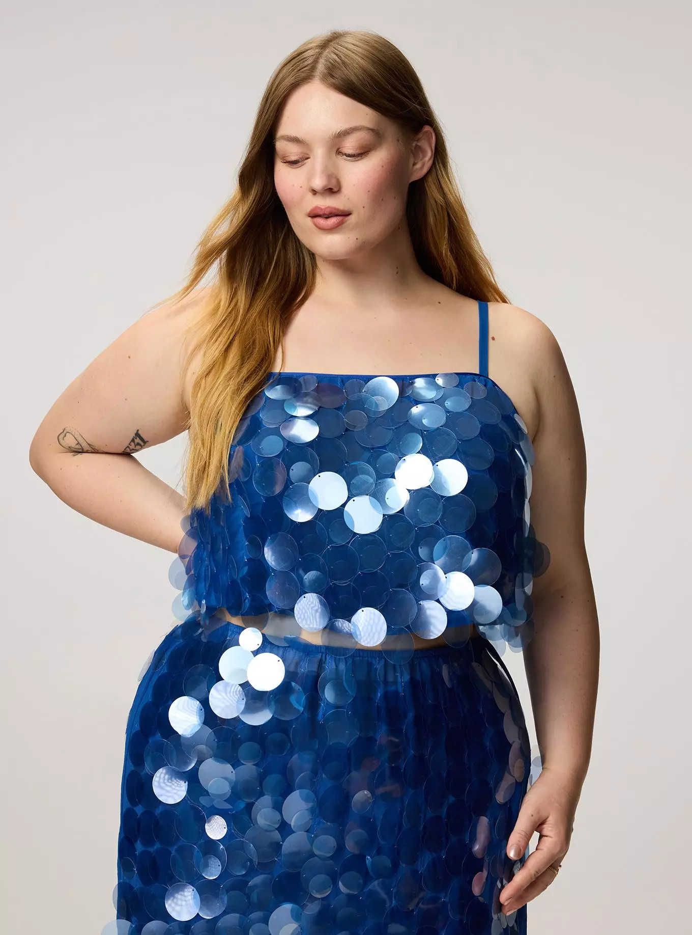Studio Luxe Pailette Embellished Top | Torrid (US & Canada)