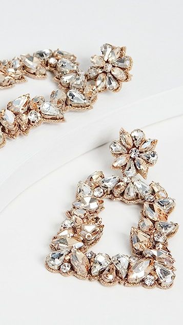 Deepa by Deepa Gurnani Gold Crystal Earrings | Shopbop