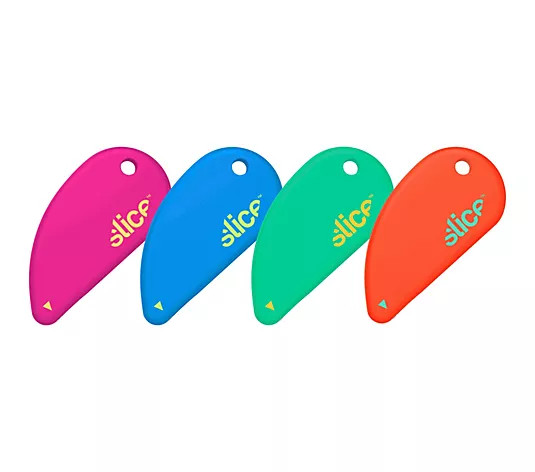 Slice Set of 4 Ceramic Safety Cutters w/ Internal Magnet - QVC.com | QVC