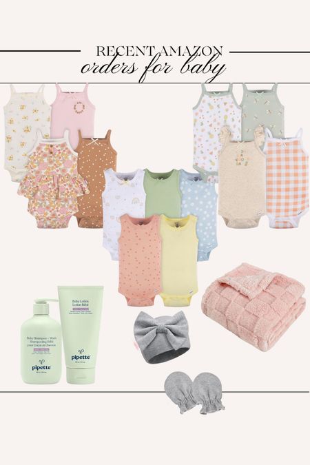 Recent Amazon orders for soon to be baby girl! You can never have too many onesies, those newborns go through them and I thought these packs were adorable. I got the hats and gloves for the hospital!

#LTKfindsunder50 #LTKfamily #LTKbaby