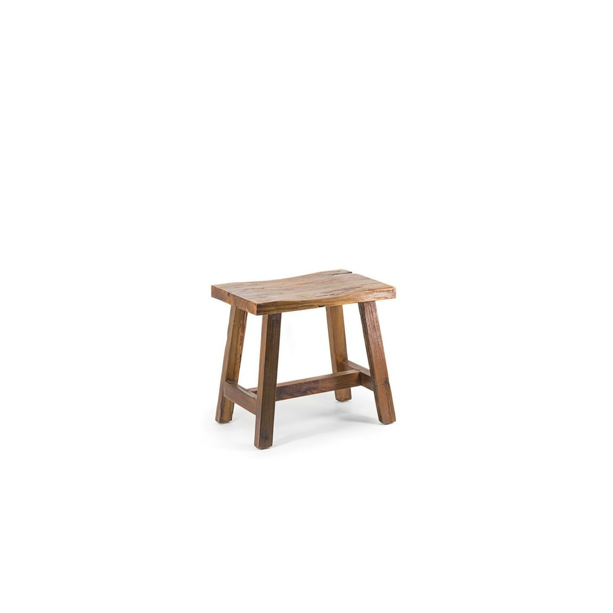 Tabouret Bois Marron 52x32x48cm | La Redoute (FR)