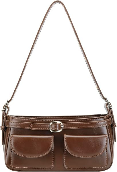 Vegan Leather Y2K Purse, Punk Shoulder Handbag Crossbody Bag for Women | Amazon (US)