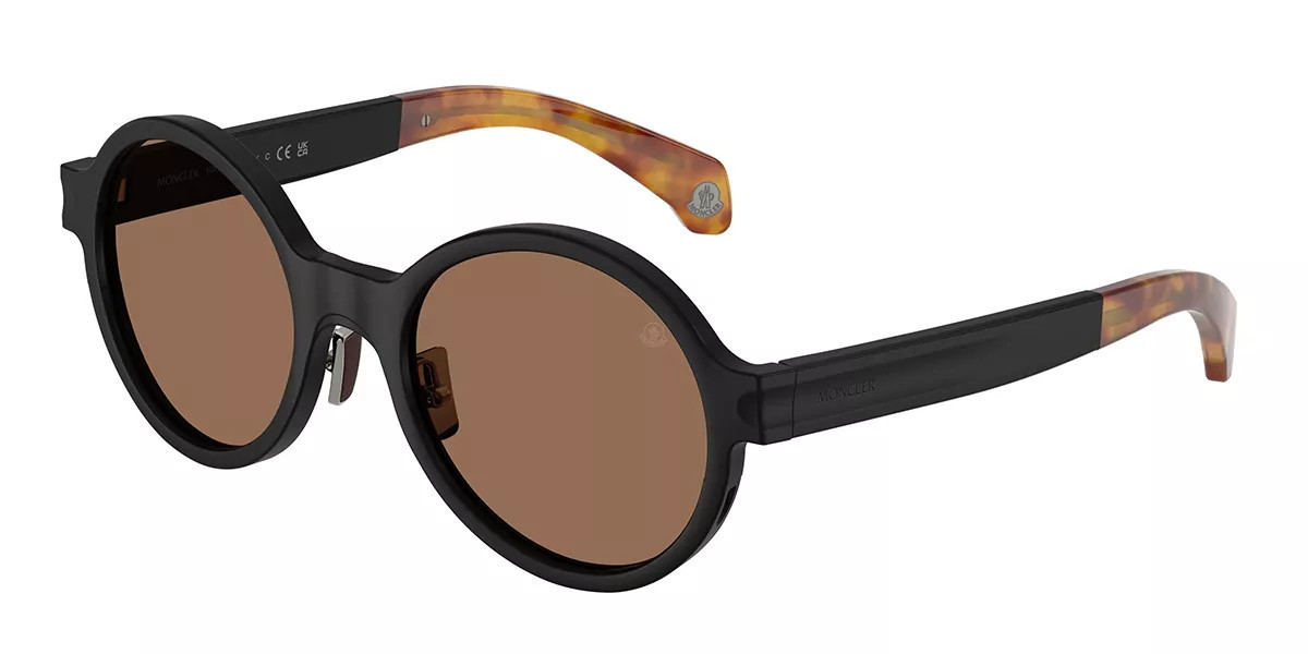 Moncler ME4001 RONDO 101473 Men's Sunglasses Black Size 52 | SmartBuyGlasses Global