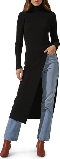 ASTR the Label High Slit Turtleneck Sweater | Nordstrom | Nordstrom
