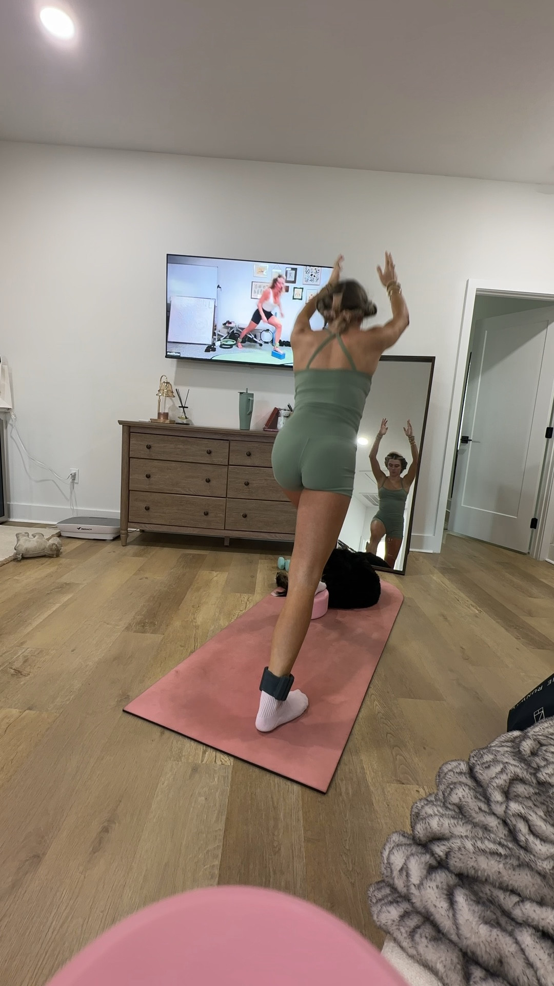 Amazon size XS OMKAGI 2 Piece Workout Sets for Women Padded Sports Bra Tank Booty Gym Shorts with Pockets

My workout and workout gear for my daily workout. I take pilates classes from @lexfish on Instagram she has a whole online platform and membership! Most of my pilates gear and tools are from Bala. Bala use code SLOANE15. 
#workoutgear #workoutwear #pilates #ootd #outfit #athleticwear #athleticoutfit #bikershorts #sportsbra #pilatesoutfit #athleisure #bala #pilatesworkout #pilateslovers #pilatestiktok #balabangles

#LTKmorningroutine #LTKActive #LTKfitnessgoals