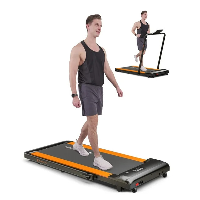 Superun 2 in 1 Folding Treadmill 3 HP Indoor Walking pad with 300lbs Capacity & APP Bracelet & Wi... | Walmart (US)