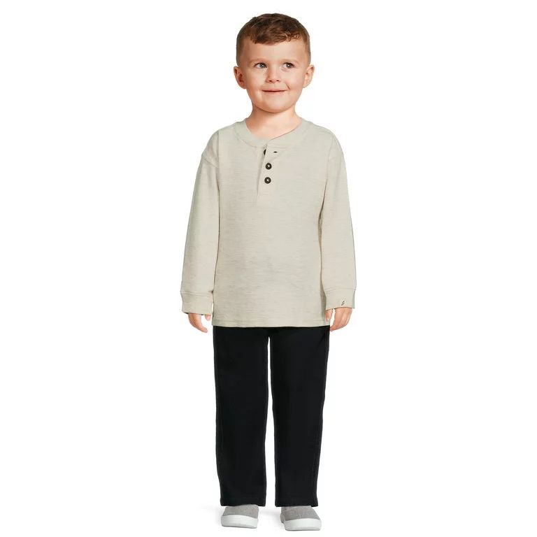 easy-peasy Toddler Boys Long Sleeve Top and Pants Set, 2-Piece, Sizes 12M-5T | Walmart (US)