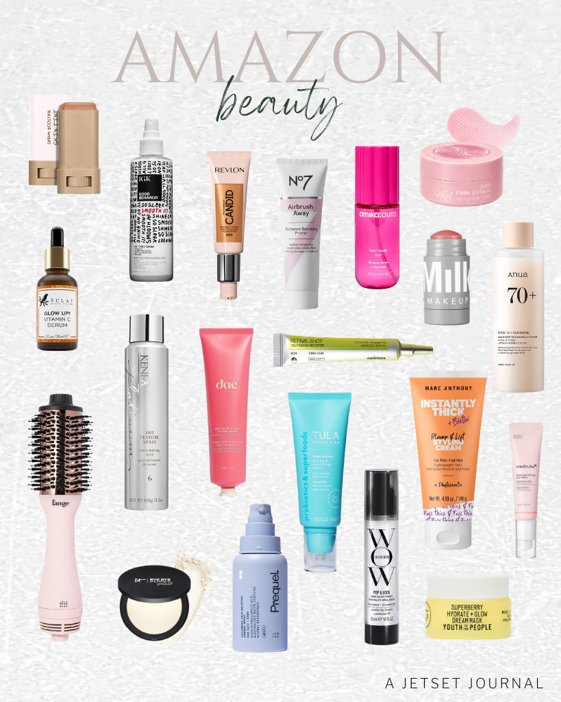 Our Amazon beauty finds collection is here! DAE’s cactus fruit styling cream and Kenra Professional’s texture spray are in this week’s hair care finds. There are also skin care and makeup finds that you will love, like Anua Rice 70 Glow Milky Toner and Milk Makeup Lip and Cheek Stick. Great bestsellers of the week!


#LTKSeasonal #LTKSaleAlert #LTKTravel 

 