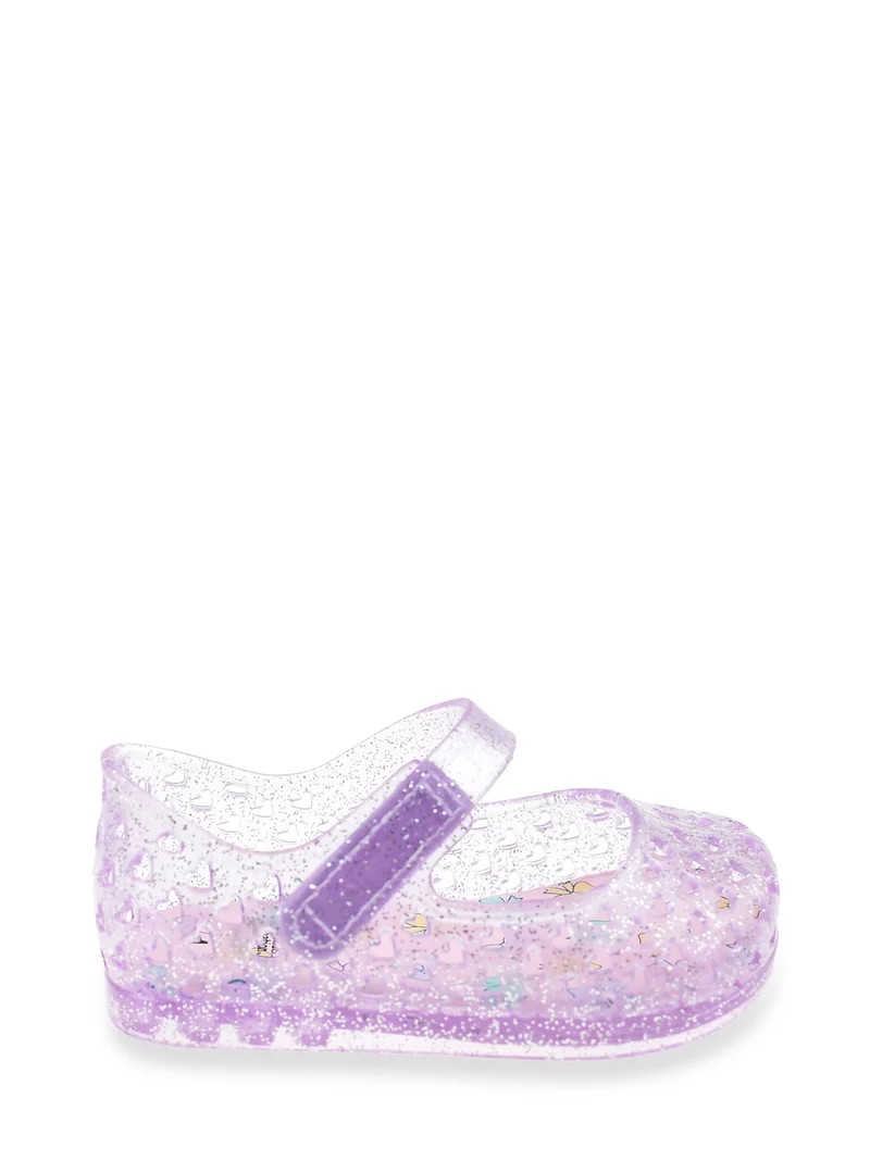 Wonder Nation Baby and Toddler Girls Mary Jane Jelly Shoes | Walmart (US)