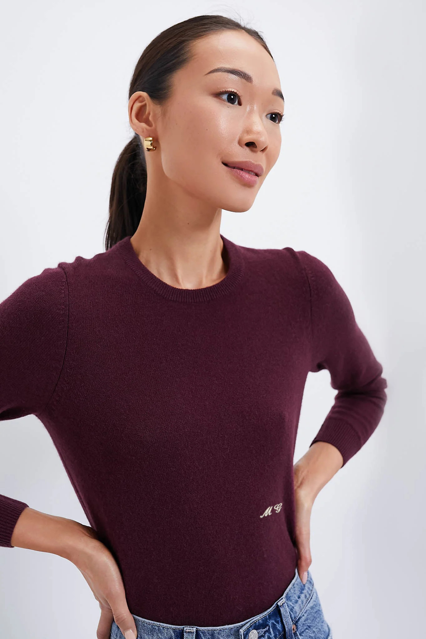 Winetasting Cashmere Crewneck Sweater | Tuckernuck (US)