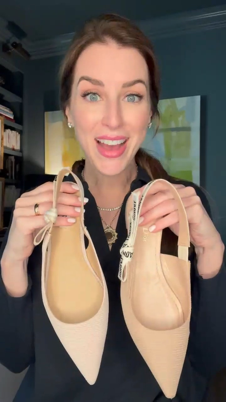 Ladies, if you are in the market for a fabulous slingback flat but don’t want to pay the designer price tag then listen up.  My sister found this amazing slingback that comes in nude and black and it’s just so good.  It is almost a twin to my Dior pair but at a fraction of the price. It has a delicate bow detail and a really beautiful texture that makes it perfect for spring and summer.  I always size up from my normal 8 to an 8.5 when buying slingack shoes.  Enjoy!

Slingback shoes, flats, pointed toe flats, casual, shoes 

#LTKover40 #LTKstyletip #LTKshoecrush