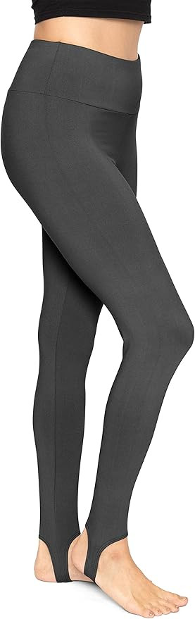 STRETCH IS COMFORT Oh So Soft High Waist Stirrup Leggings, Lightweight and Durable, Multiple Colo... | Amazon (US)