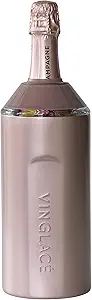 Vinglacé Wine Bottle Chiller- Portable Champagne Insulator- Stainless Steel Wine Cooler Sleeve, ... | Amazon (US)