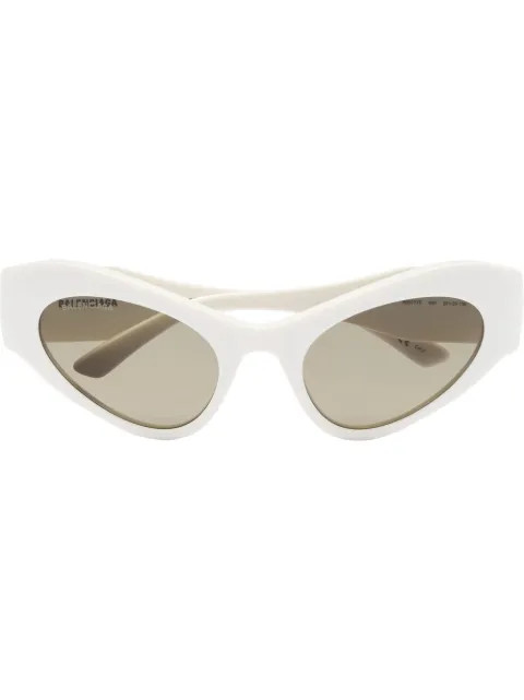 Balenciaga Eyewear Elongated cat-eye Frame Sunglasses - Farfetch | Farfetch Global