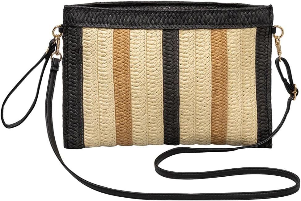 Women Straw Shoulder Bag Bohemian Tote Bag Summer Beach bag Handwoven Rattan Purse Retro Handbag ... | Amazon (US)