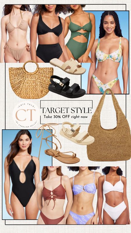 Take 30% swimwear and sandals via Target! 
Target circle week, target finds, Target style 

#LTKstyletip #LTKxTarget #LTKshoecrush