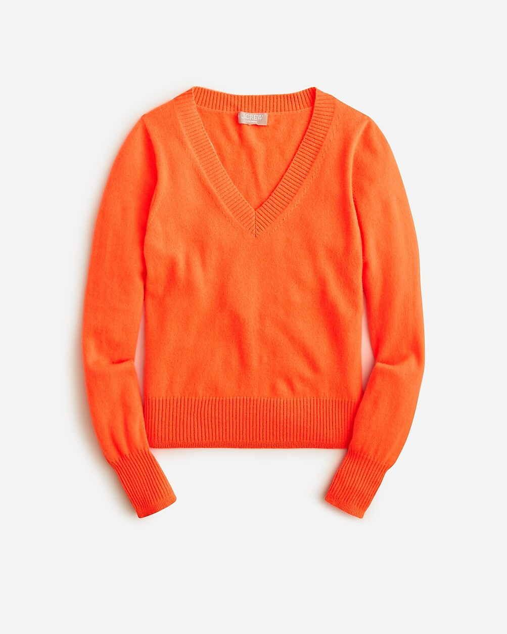 Cashmere shrunken V-neck sweater | J. Crew US