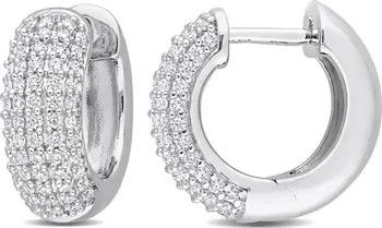 Julianna B. Moissanite Cluster Hoop Earrings | Nordstrom | Nordstrom
