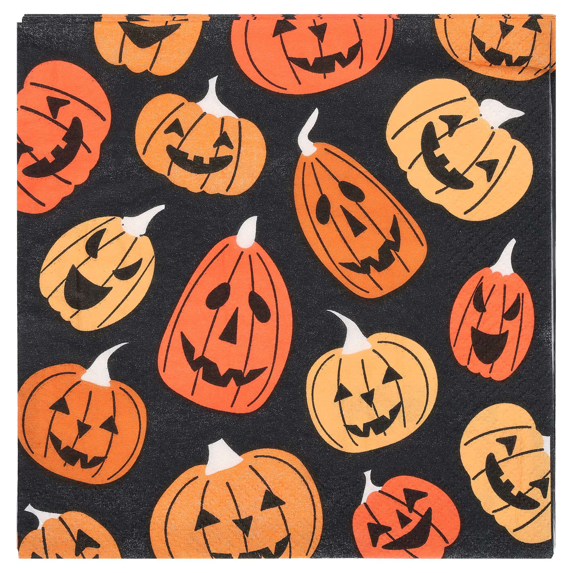 Jack-o'-Lantern Disposable Paper Plates, Multicolor, 8.5", 8 Count, Halloween by Way To Celebrate - Walmart.com | Walmart (US)