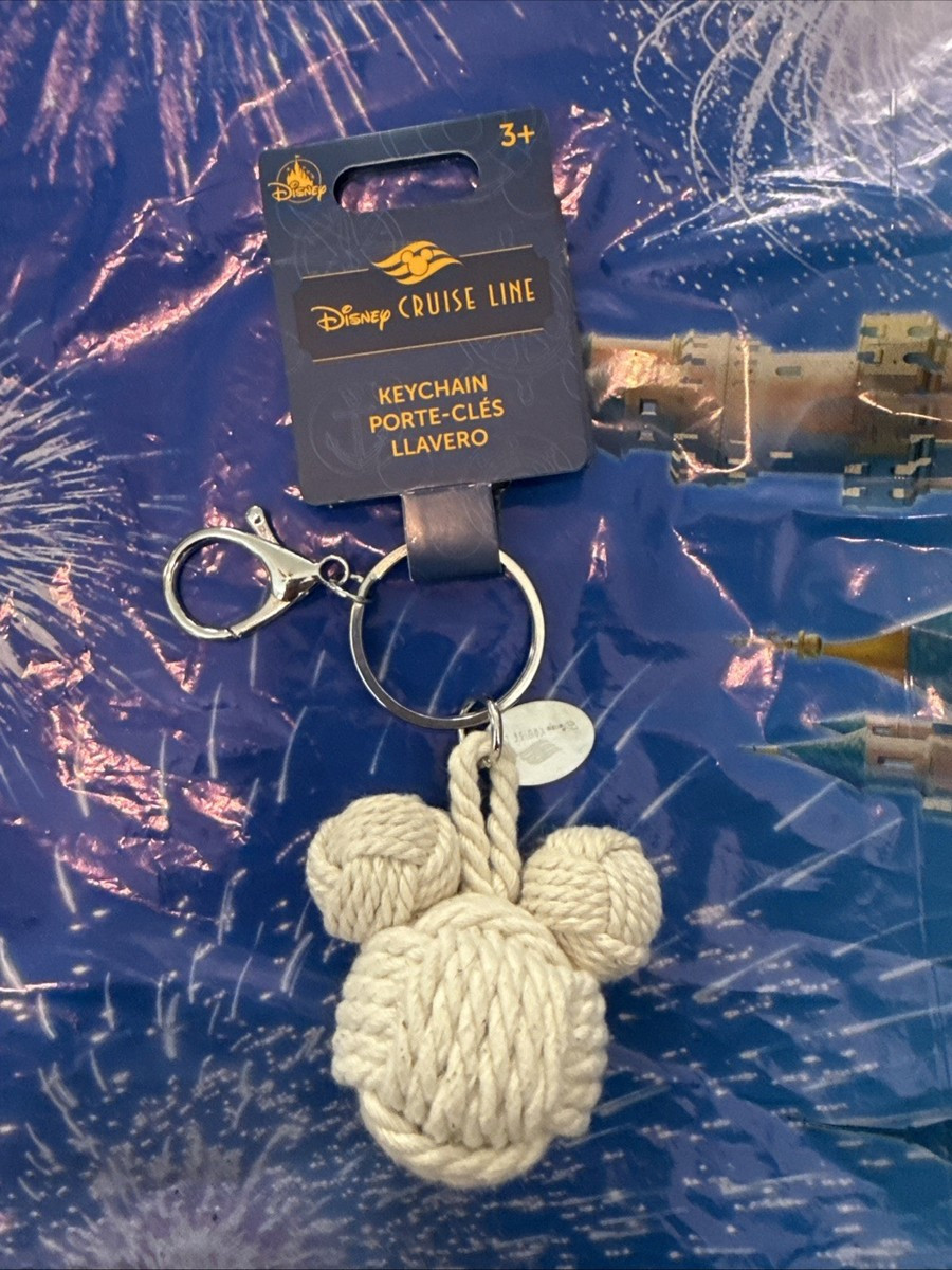NWT New DCL KEY CHAIN Nautical Mickey Mouse Head Rope Knot Disney Cruise Line | eBay | eBay US