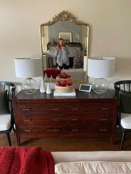 New antique style mirror - not the Primrose from Anthropologie but a cute dupe - I like this one better for the wall because it doesn’t have feet  

#LTKHoliday #LTKhome