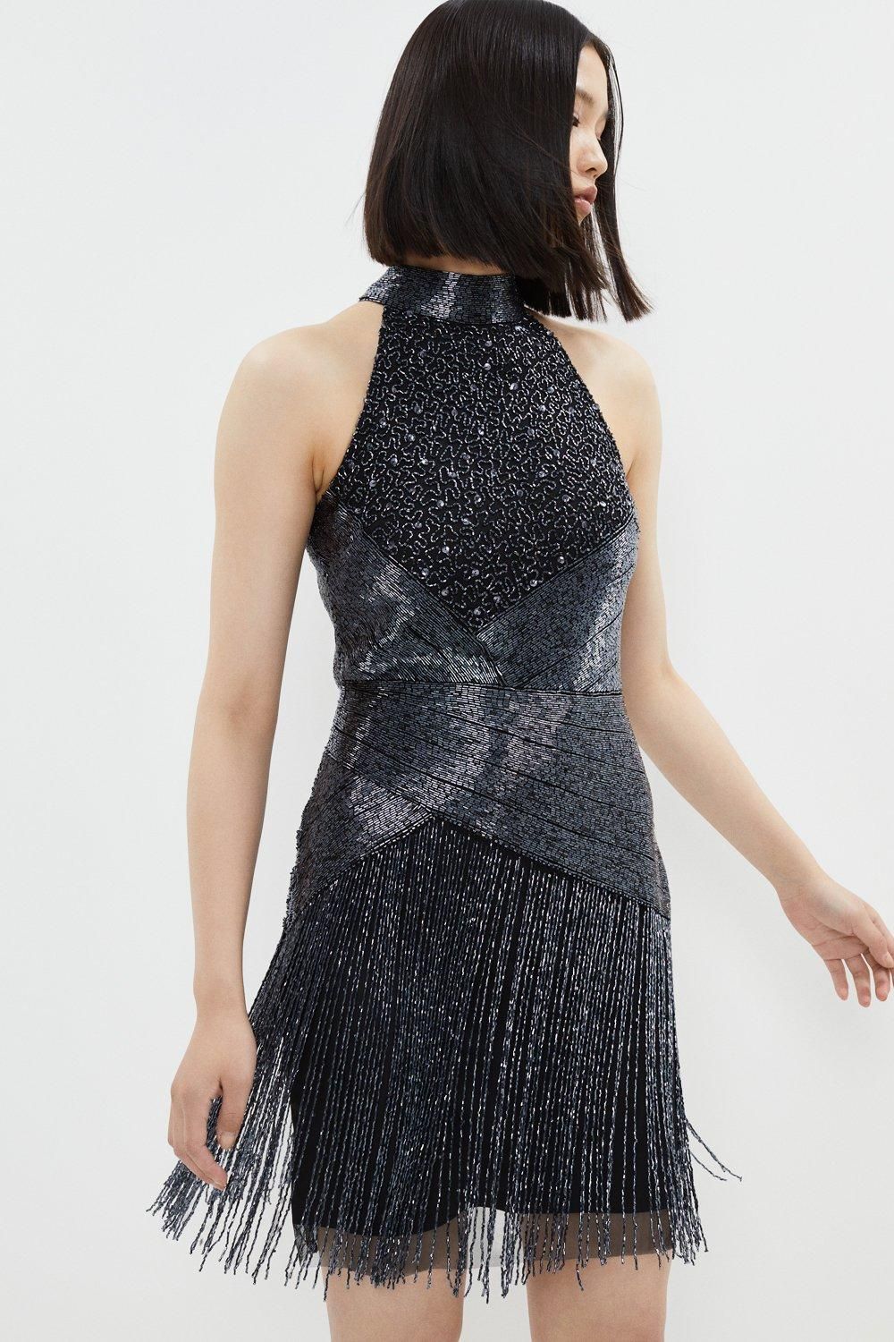 Premium Embellished Fringe Mini Dress | Coast UK & IE