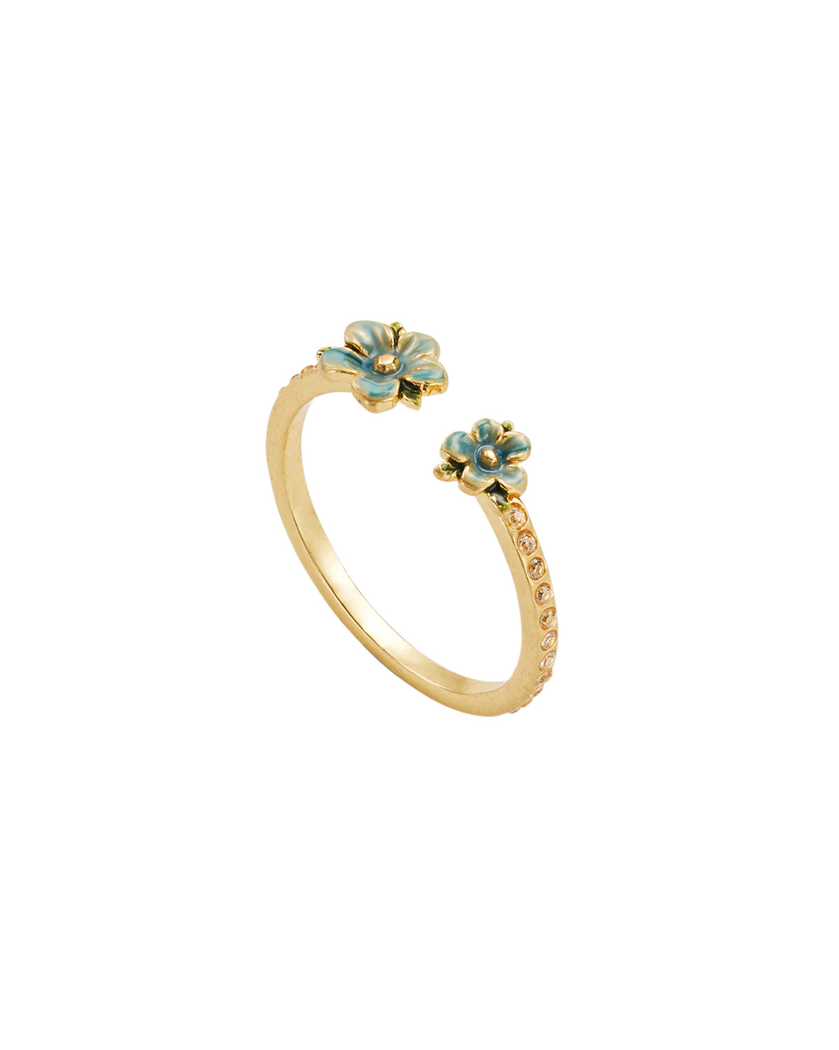 Anello Gold Forget Me Not Flora | Fable England
