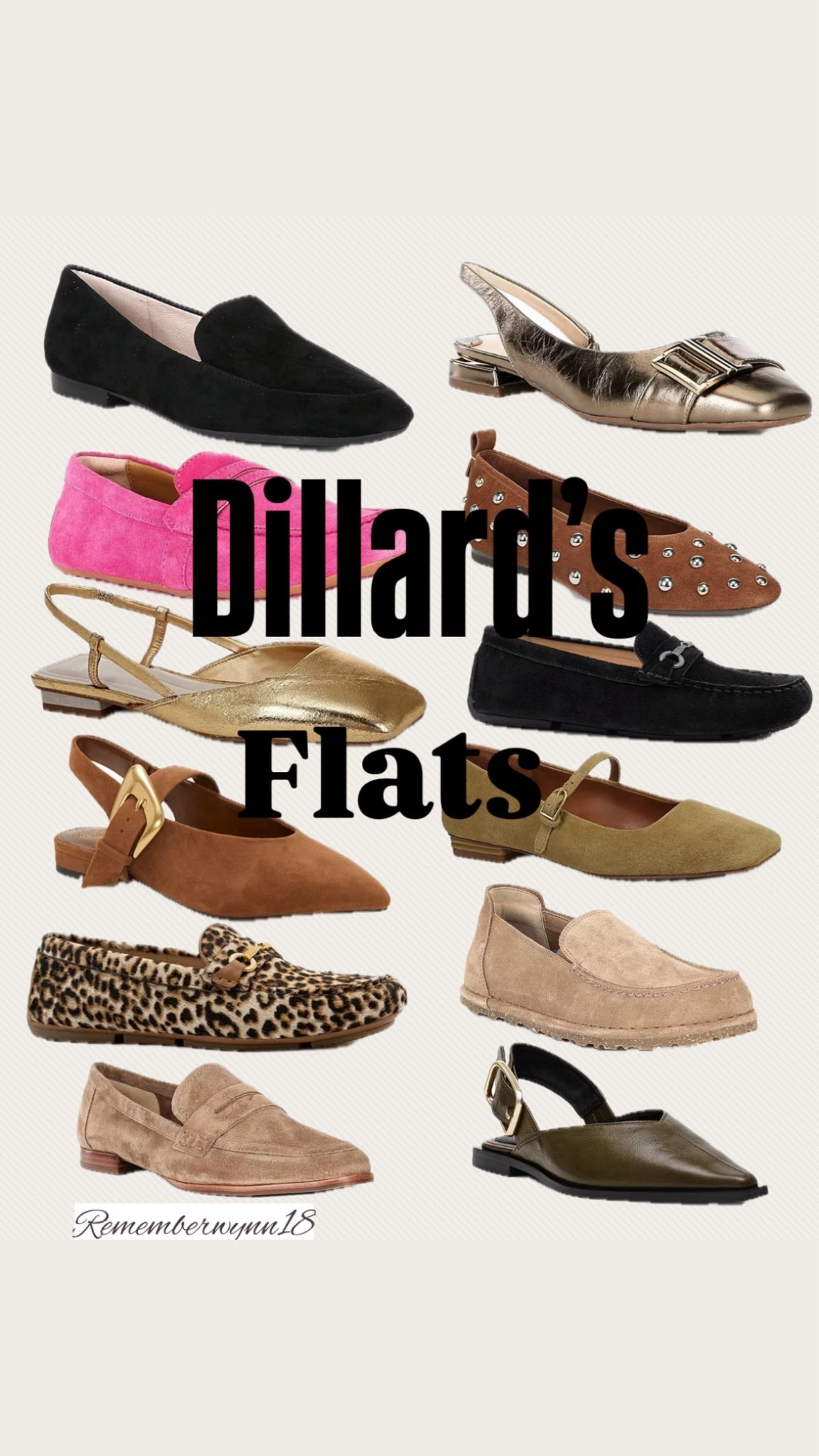 Fall/winter flats

Women’s flats
Studded flats
Ballet flats
Dillard’s shoes
Rememberwynn18

#LTKStyleTip #LTKShoeCrush #LTKWorkwear
