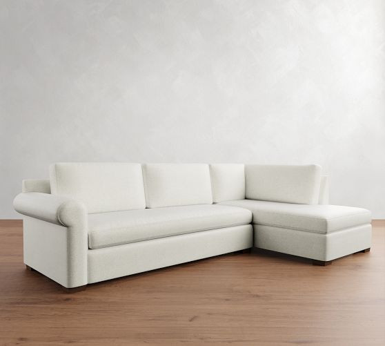Shasta Roll Arm Return Bumper Sectional (100"–112") | Pottery Barn (US)