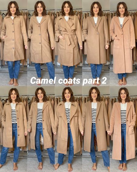 On the hunt for the perfect classic camel coat!
Part 2: coats $260-$353 🇨🇦
(Part 1 was coats $90-$241 🇨🇦)
I’m 5’ 7” wearing S in all coats except number 7, wearing small tall:
6. Abercrombie Mod coat
7. Abercrombie Dad coat (small tall)
8. Abercrombie trench
9. Aritzia Stedman (can’t link)
10. Amsterdam coat from Revolve
Also linked my striped sweater and jeans (from Amazon )

#LTKstyletip #LTKworkwear #LTKSeasonal