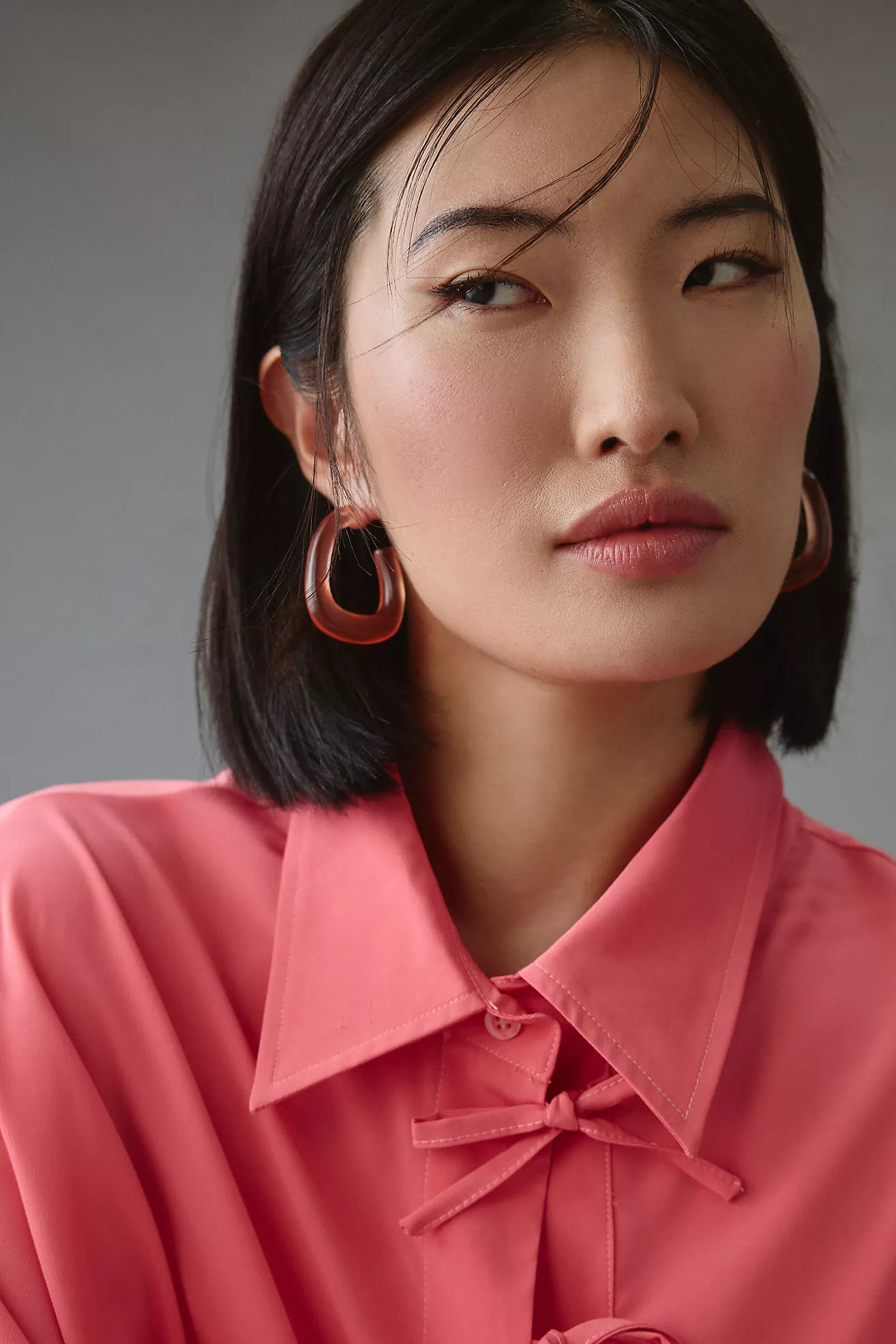 Resin Square Hoop Earrings | Anthropologie (US)