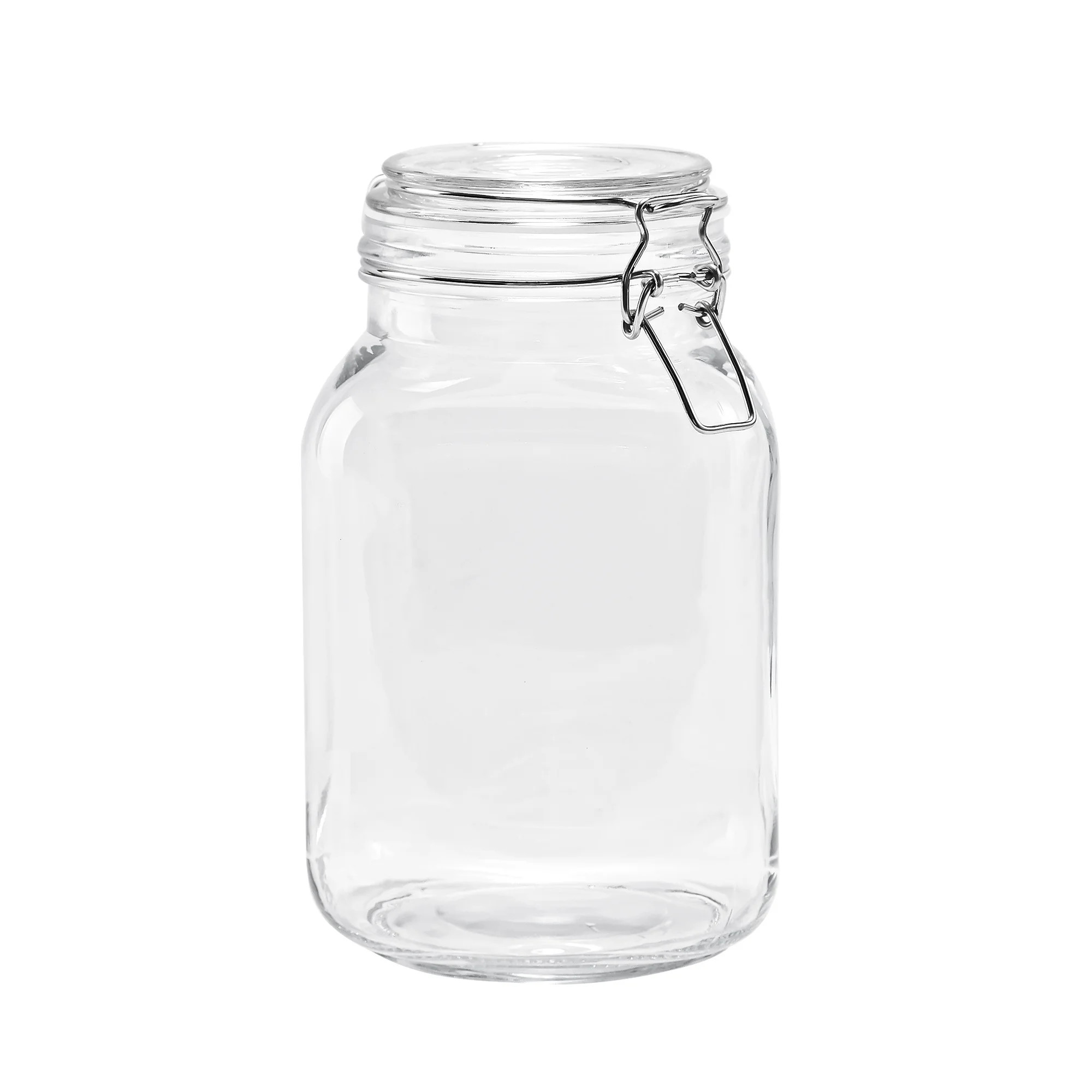 Mainstays Glass 67 oz Lock Lid Storage Jar Canister | Walmart (US)