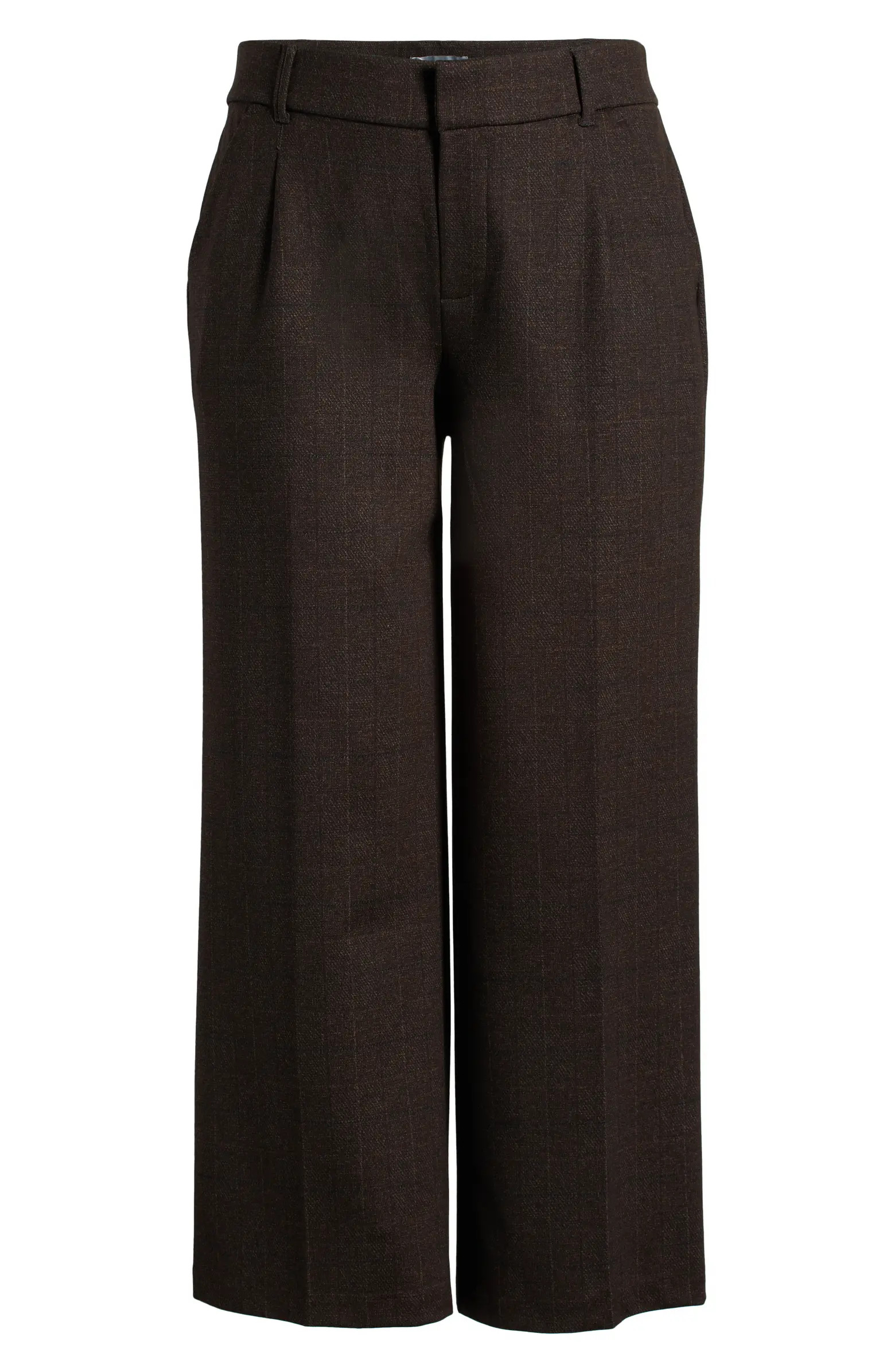 'Ab'Solution Plaid Sky Rise Wide Leg Pants | Nordstrom