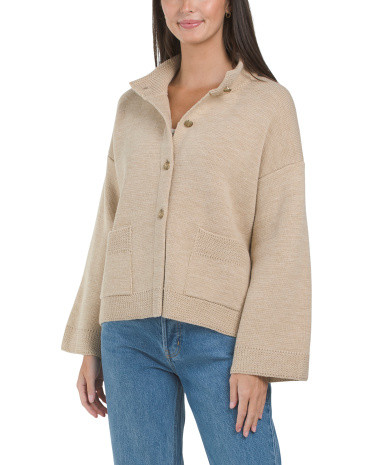 Made In Italy Decorative Button Cardigan | TJ Maxx