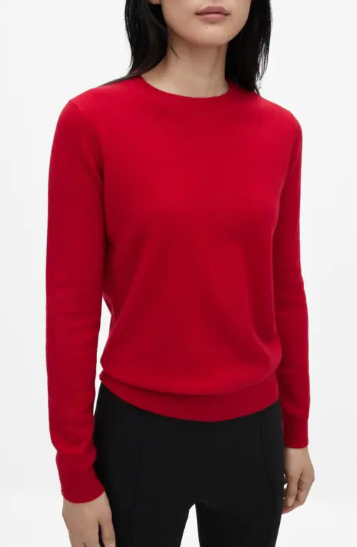 MANGO Cashmere Sweater in Red at Nordstrom, Size Small | Nordstrom